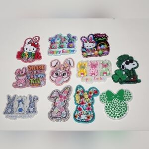Easter Flatback St Patricks Day for Review Planar Flats Bunny Crafts Badge